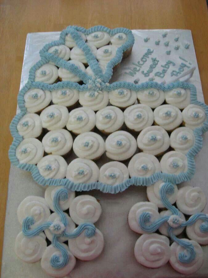 Baby Shower Carriage Cupcake Cake Baby Shower Carriage Cupcake Cake
