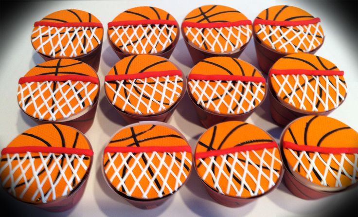 Basketball Cupcakes Decorating