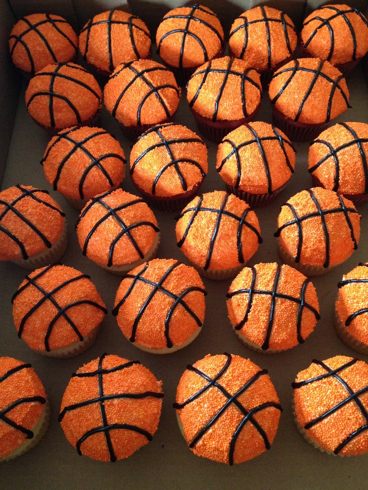 Basketball Cupcakes