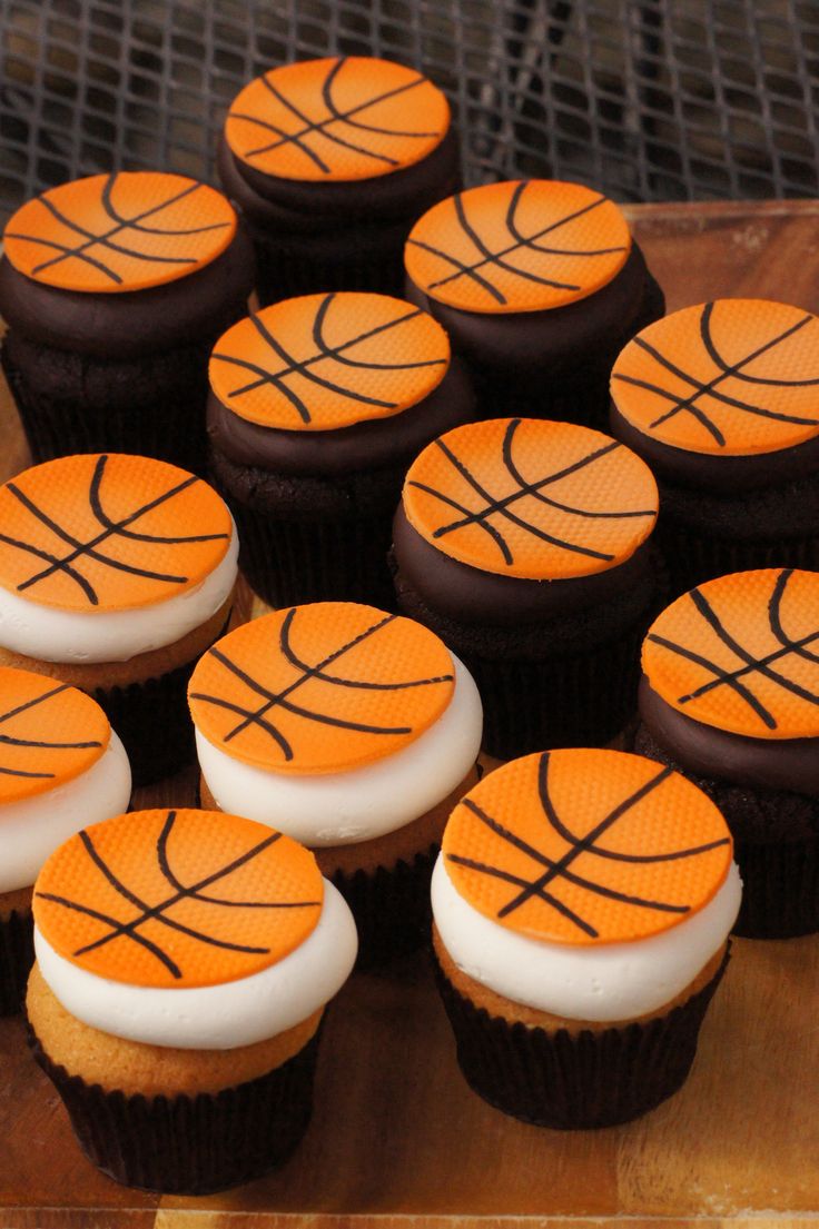 Basketball Cupcakes