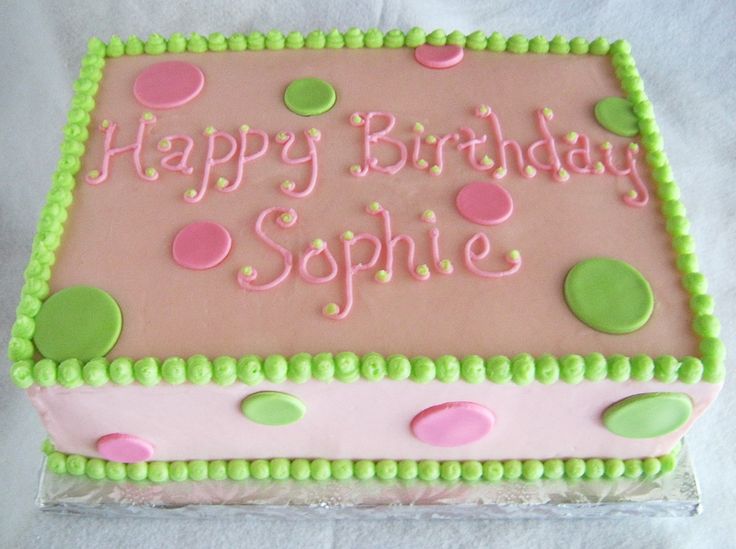 Birthday Sheet Cake Decorating Ideas