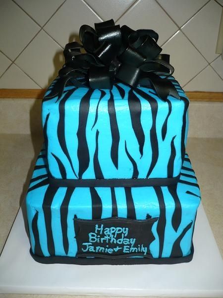 11 Photos of Light Blue Zebra Cakes