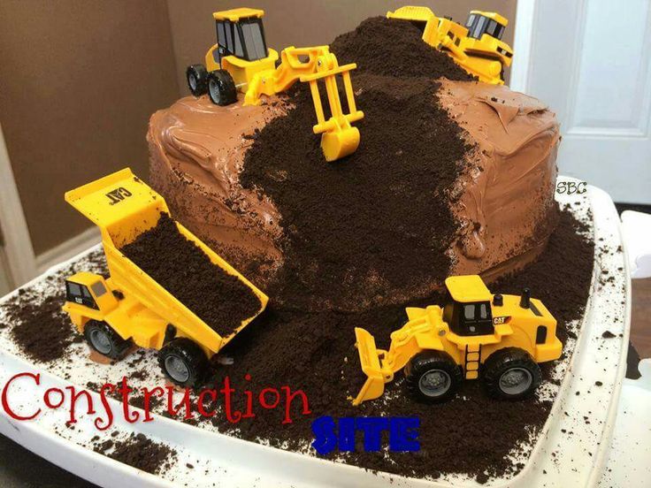 Boy Construction Birthday Cake