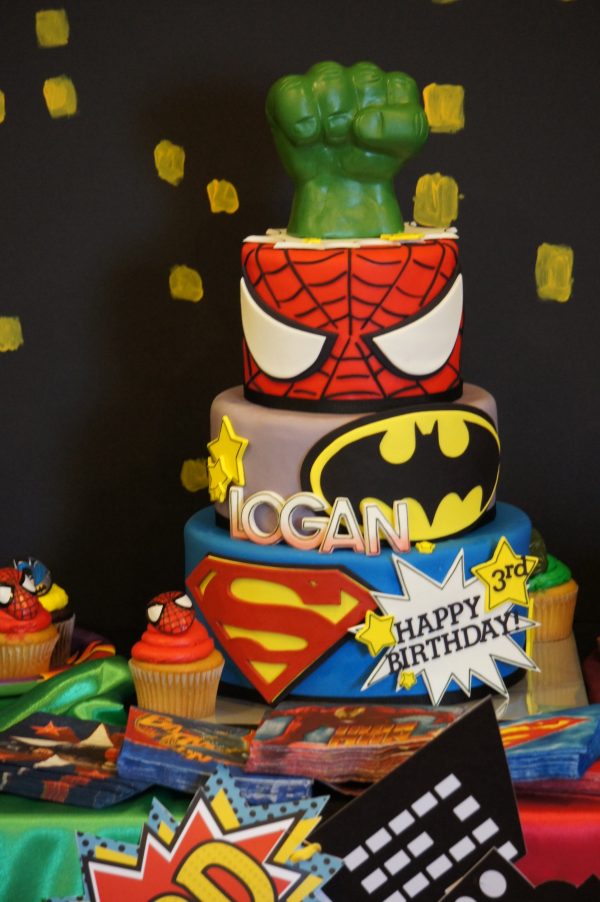 Boys Superhero Birthday Cake Ideas
