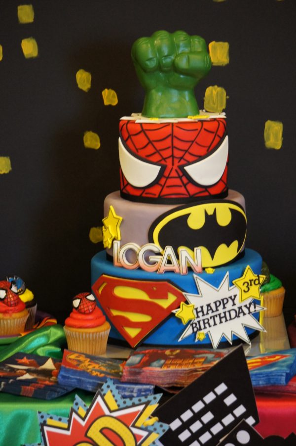 Boys Superhero Birthday Cake Ideas Boys Superhero Birthday Cake Ideas