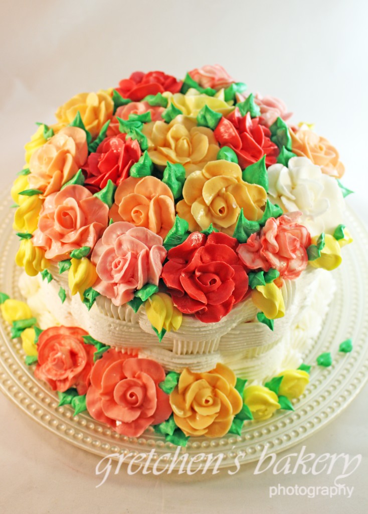 Buttercream Basketweave Cake