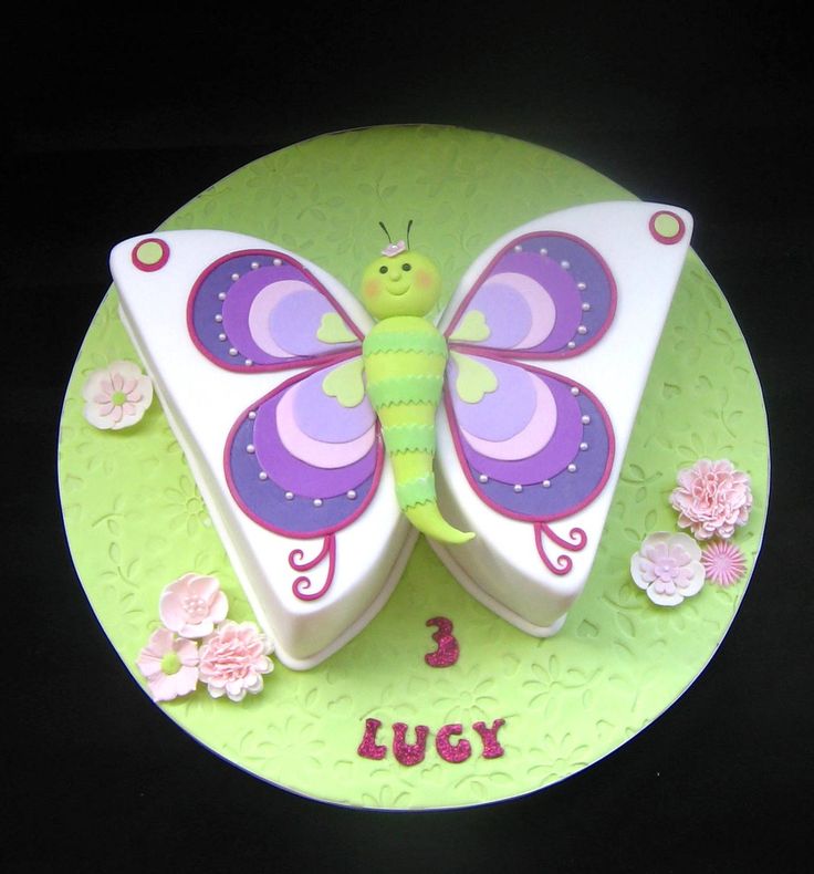 Butterflies Birthday Cake Butterflies Birthday Cake