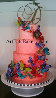 Butterfly Wedding Cakes Buttercream