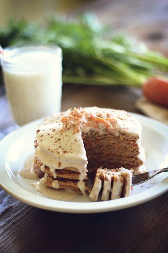 Carrot Cake Protein Pancakes