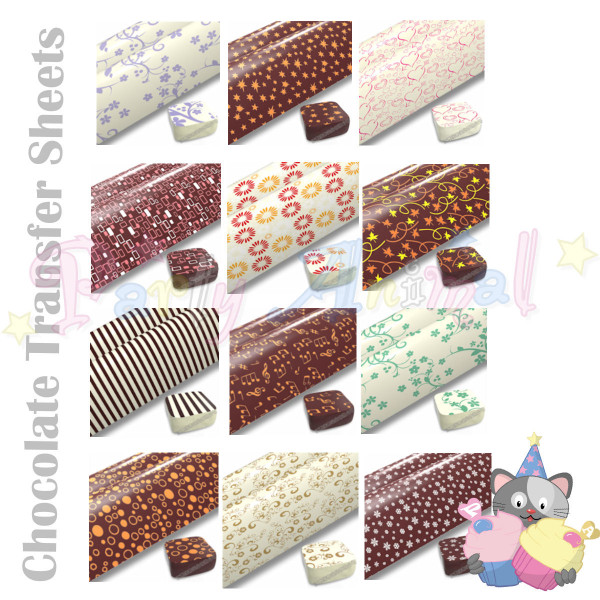 Chocolate Transfer Sheets Chocolate Transfer Sheets