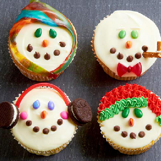 Christmas Snowman Cupcake Decorating Ideas