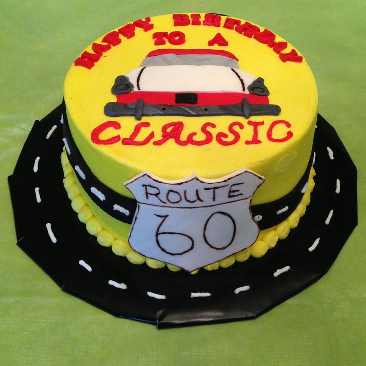 Classic Car Birthday Cake