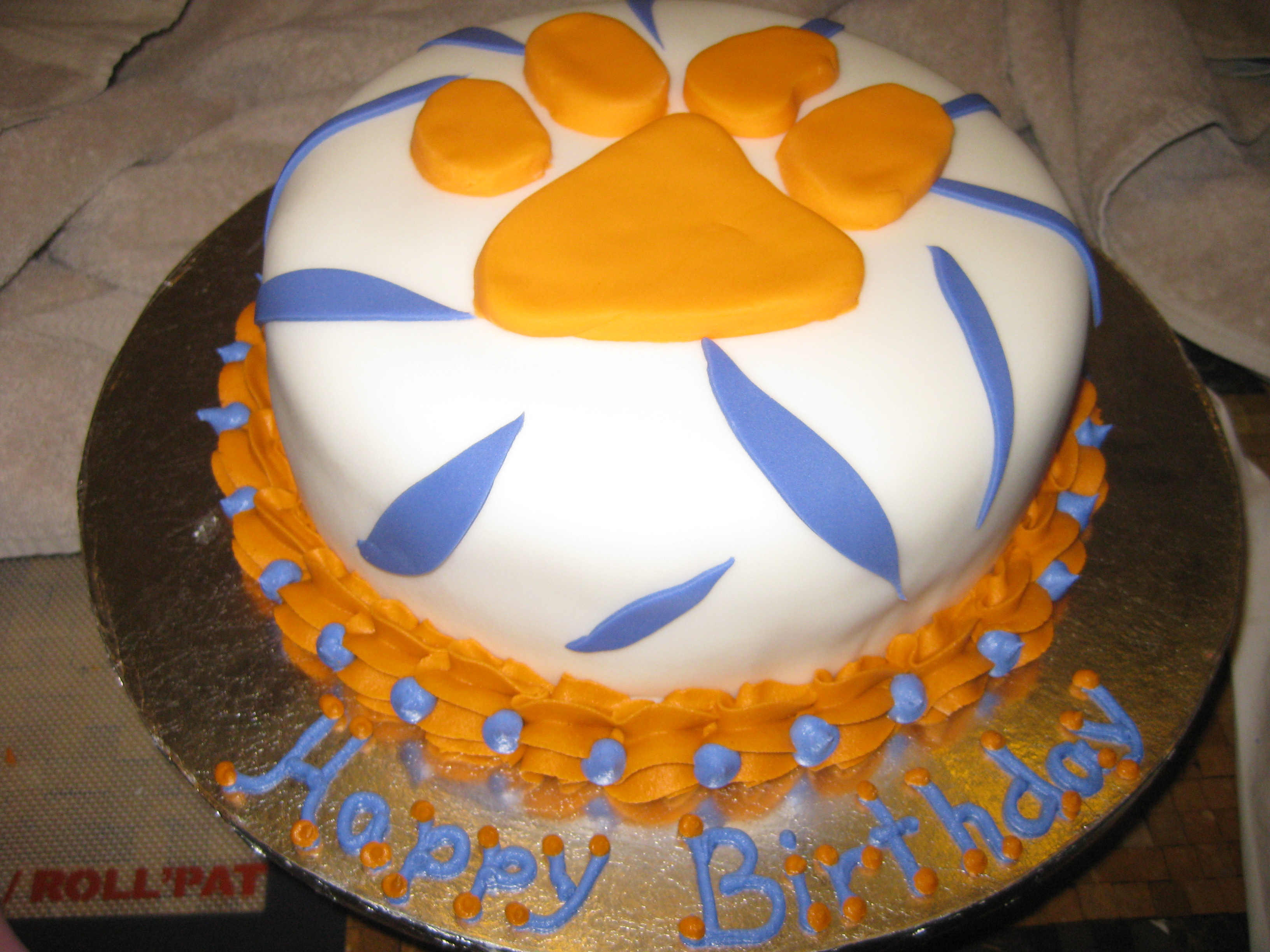 Clemson Birthday Cake