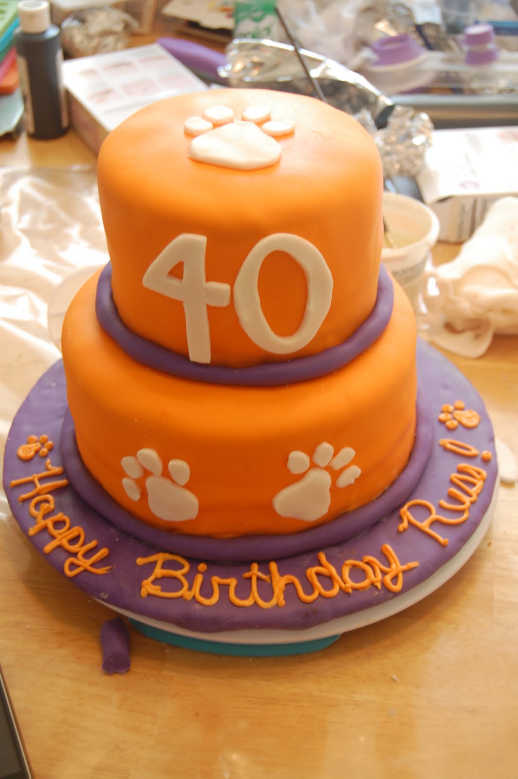 Clemson Tigers Birthday Cake