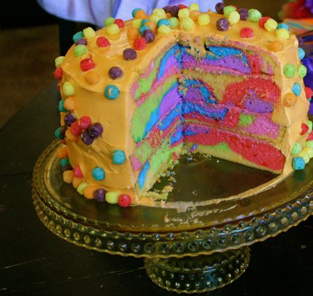 Colorful Birthday Cake