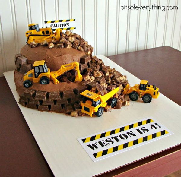 Construction Birthday Cake Construction Birthday Cake