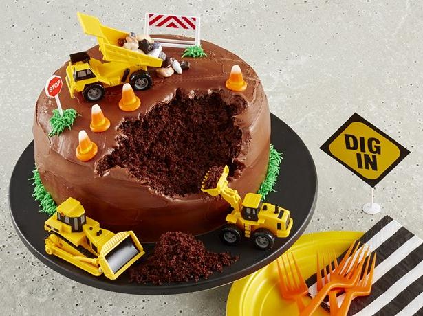 13 Photos of Simple Construction Theme Cakes 13 Photos of Simple Construction Theme Cakes