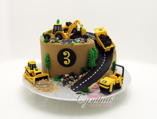 Construction Site Birthday Cake