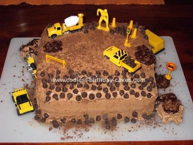 Construction Site Birthday Cake