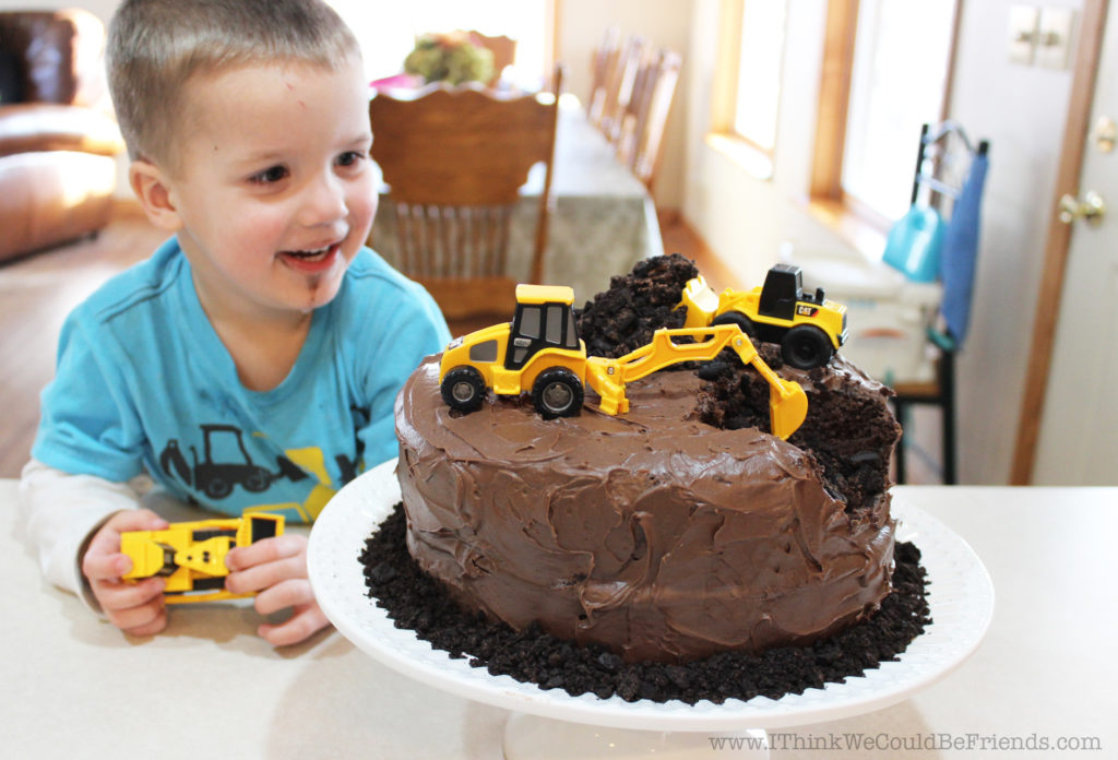 Construction Themed Birthday Cake Construction Themed Birthday Cake