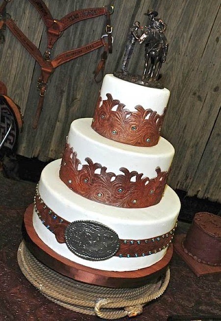 Country Western Theme Wedding Cakes