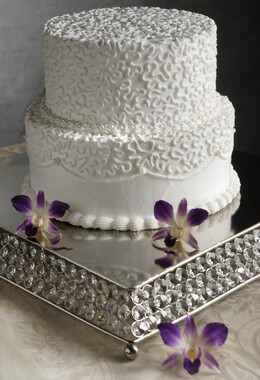 Crystal Wedding Cake Stands Square
