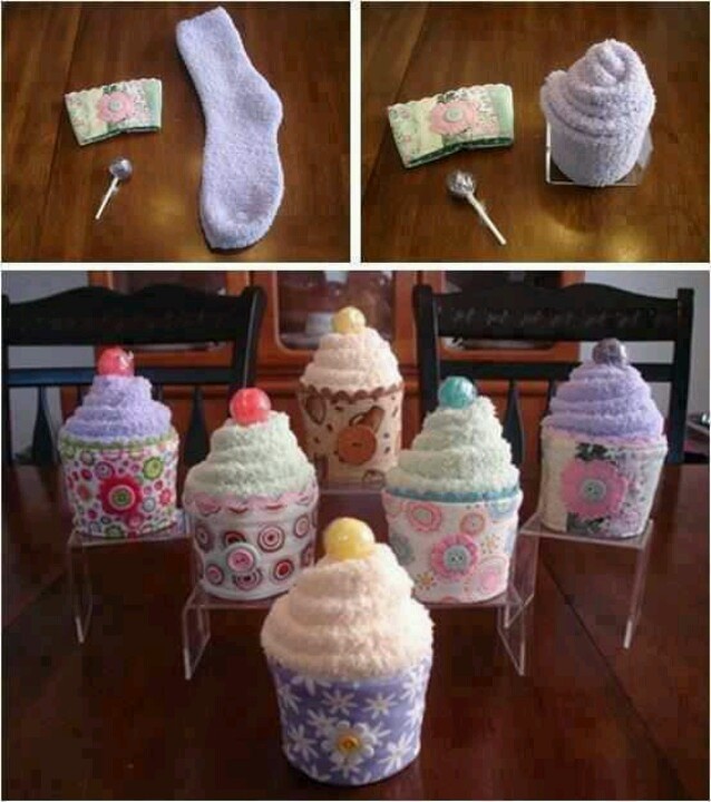 Cupcake Sock Gift Idea