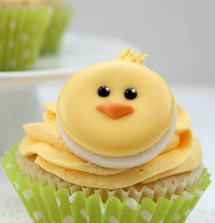 Cute Little Chick Cookie Cupcakes Toppers