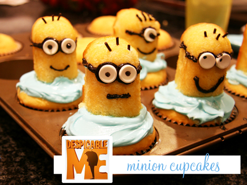Despicable Me Minion Twinkie Cupcakes