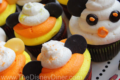 Disney Halloween Candy Corn Cupcakes