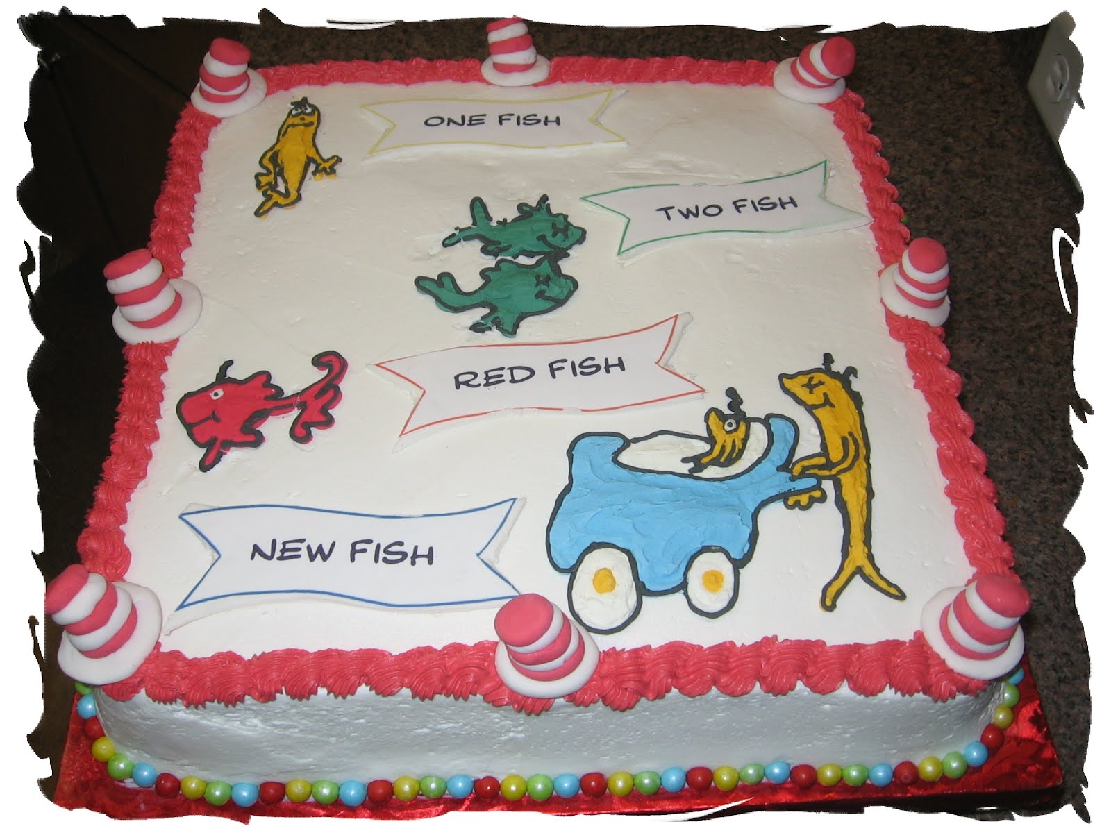 Dr. Seuss Baby Shower Cake