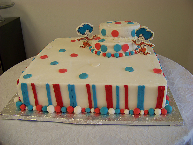 Dr. Seuss Baby Shower Cake