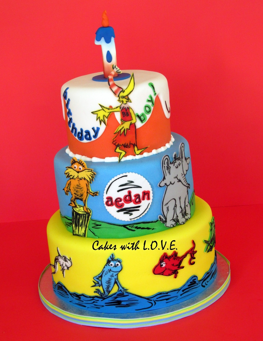 6 Photos of Dr. Seuss Themed Sheet Cakes 6 Photos of Dr. Seuss Themed Sheet Cakes