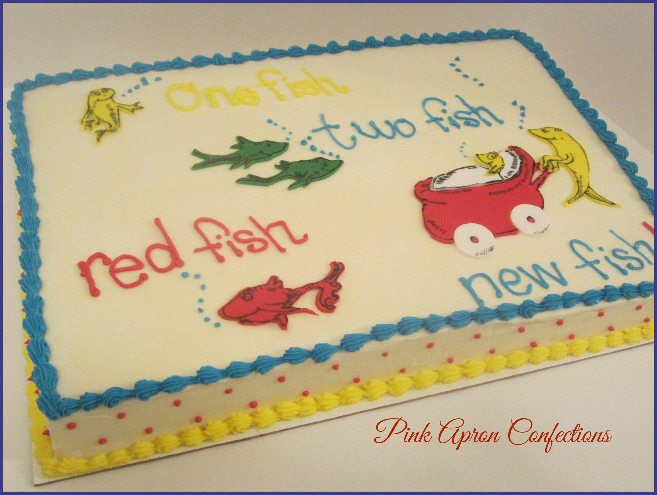 Dr. Seuss Sheet Cake