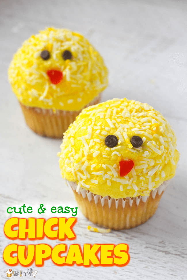 Easter Chick Cupcakes