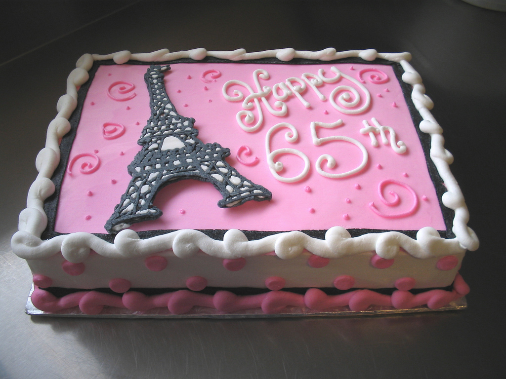 Eiffel Tower Birthday Sheet Cakes Eiffel Tower Birthday Sheet Cakes