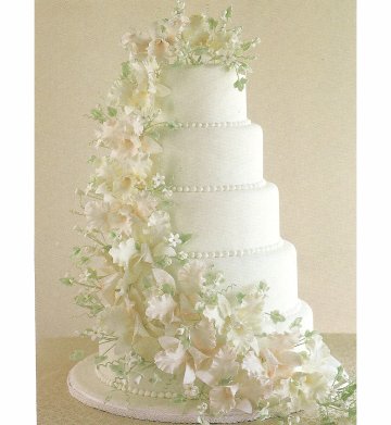Elegant Wedding Cakes with Flowers