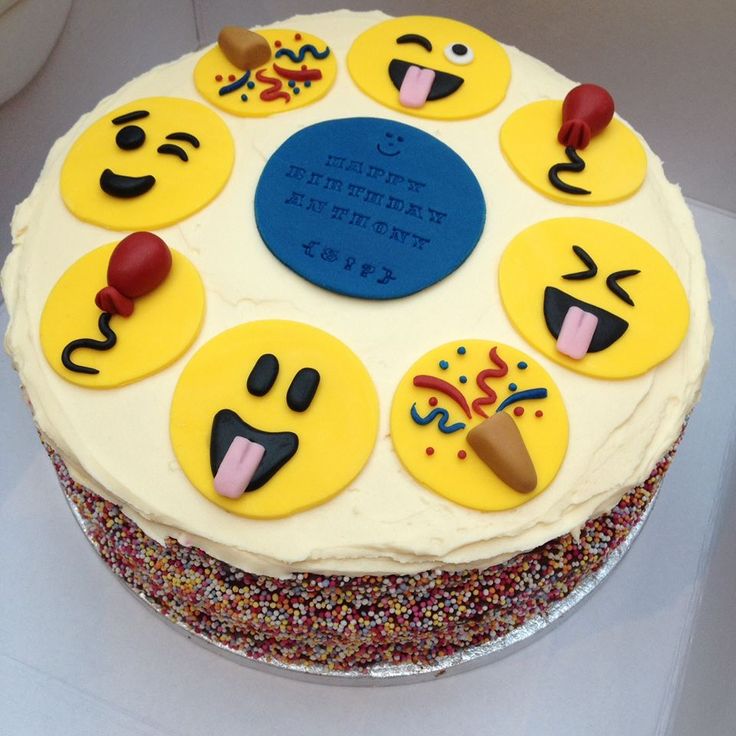 Emoji Birthday Cake