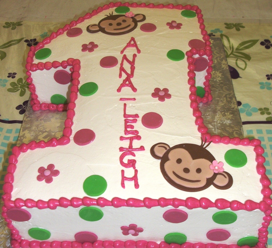 First Birthday Half Sheet Cake