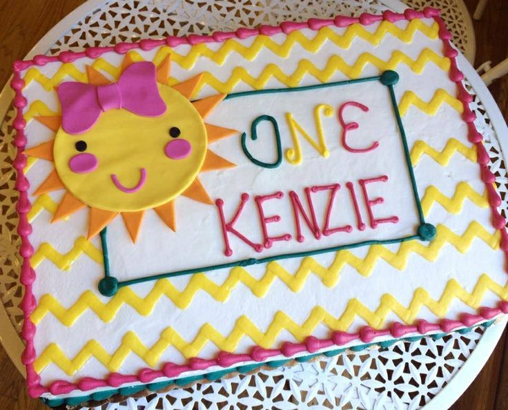 First Birthday Sheet Cake First Birthday Sheet Cake