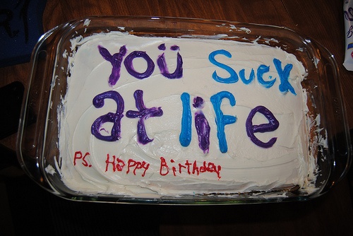 Funny Happy Birthday Cake