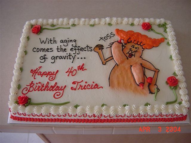 Funny Over the Hill Birthday Cakes
