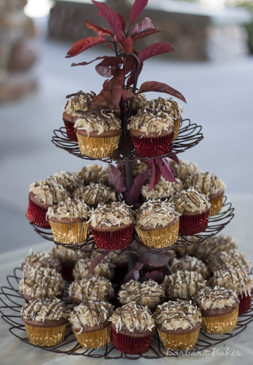 German Chocolate Cake Frosting Cupcakes