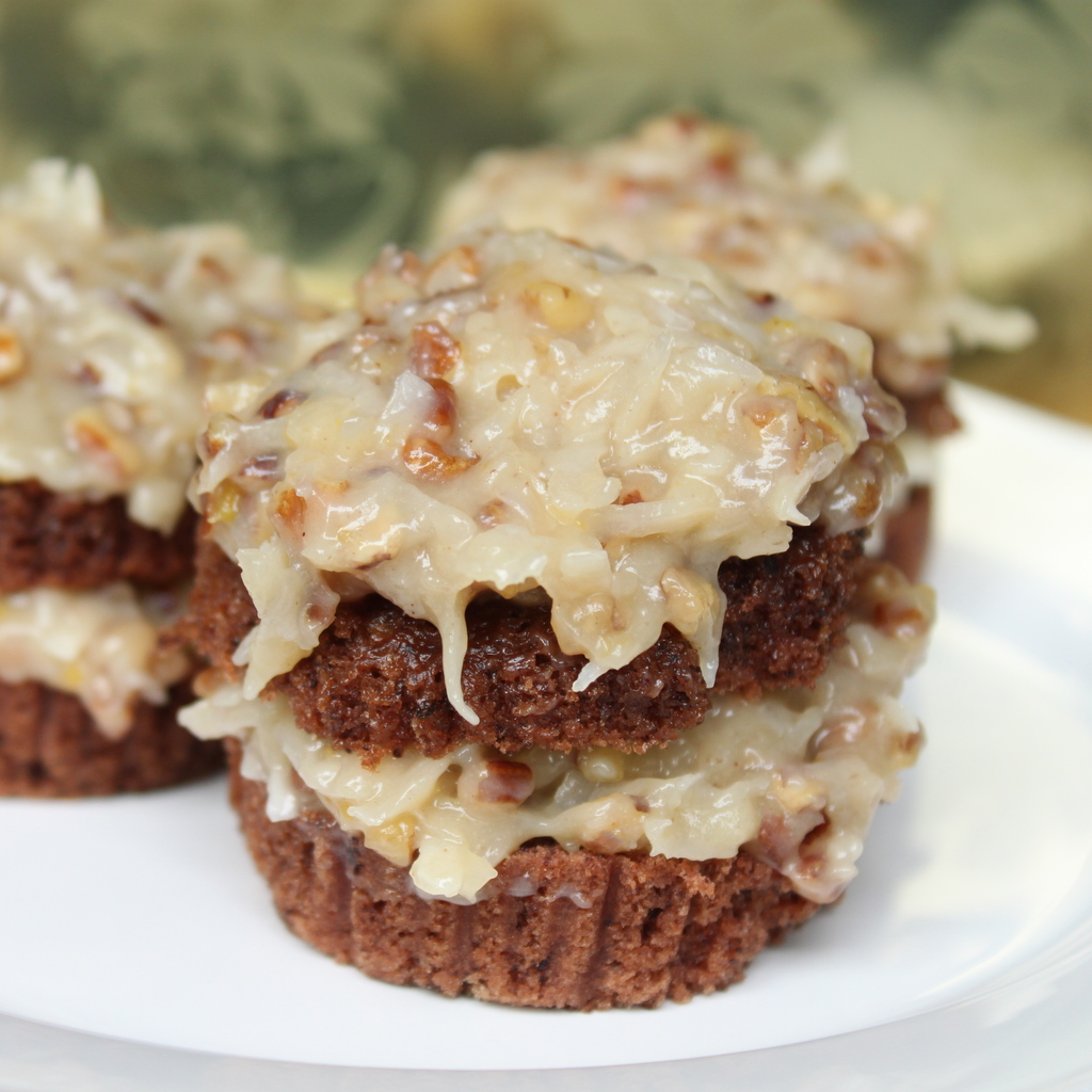 German Chocolate Cake with Coconut Pecan Frosting