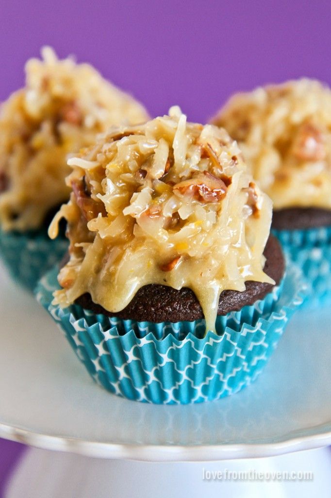 German Chocolate Cake with Coconut Pecan Frosting