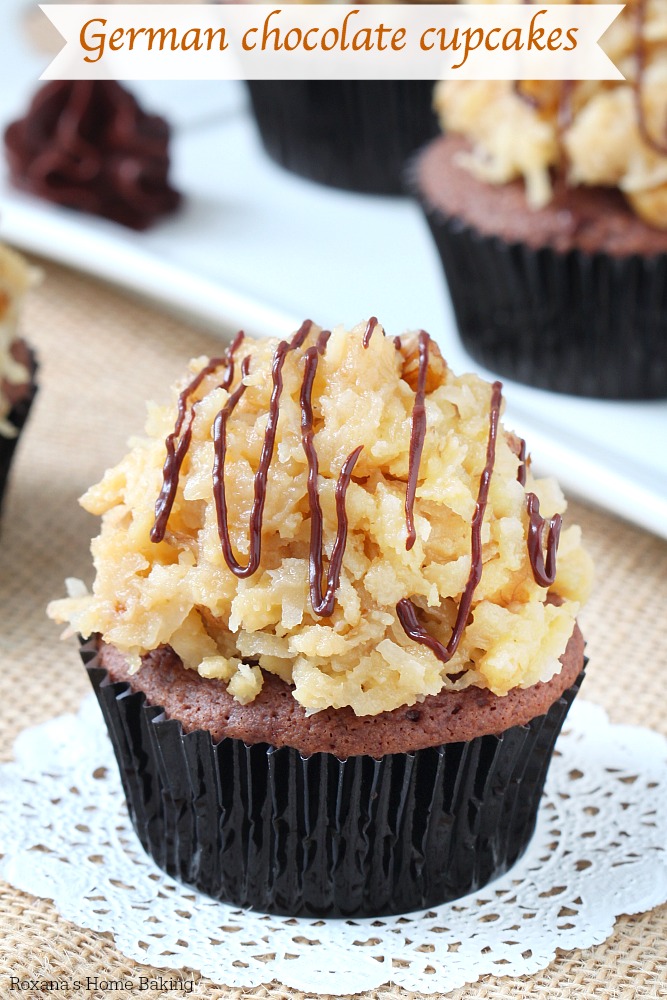 German Chocolate Cupcakes Recipe