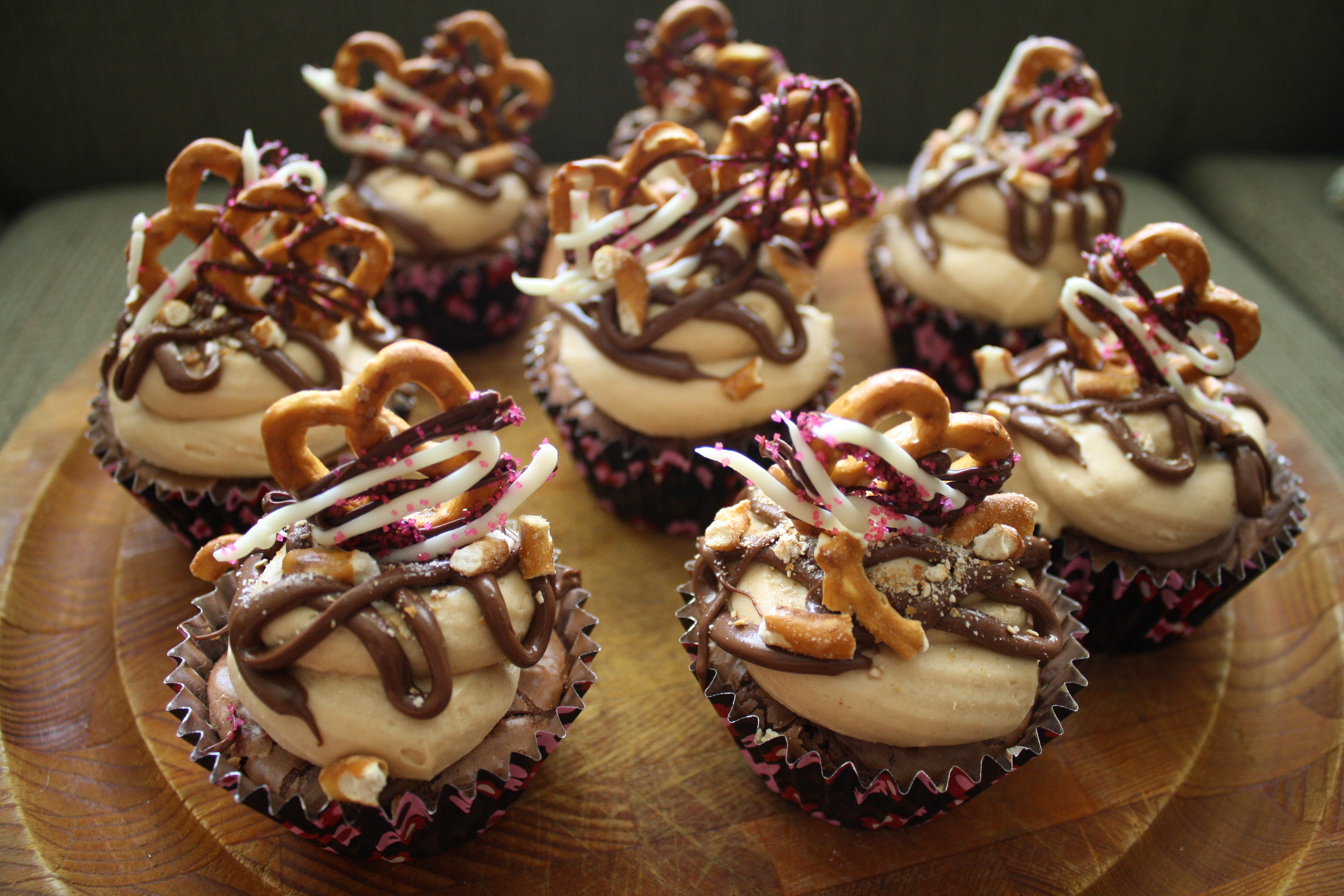 Ghirardelli Double Chocolate Brownie Cupcakes