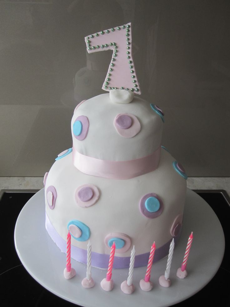 Girls 7th Birthday Cake