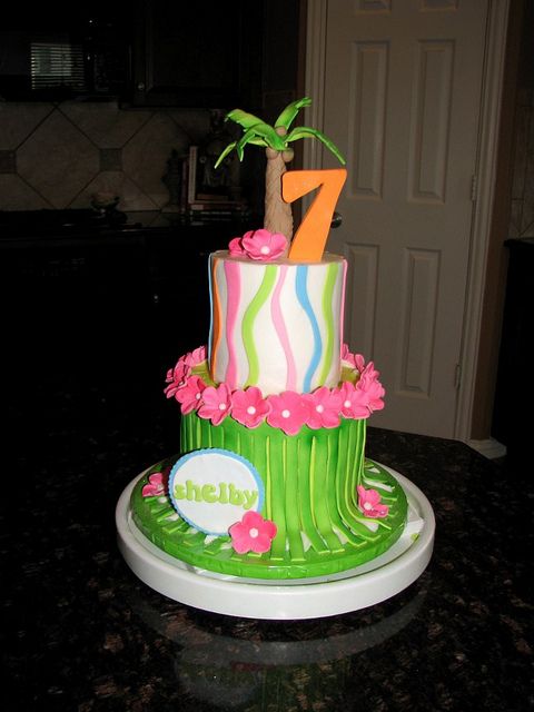 Girls 7th Birthday Cake