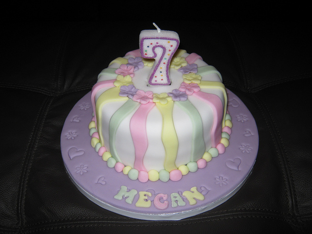 Girls 7th Birthday Cake